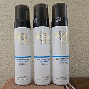 Lot 3 Bondi Sands Tanning Foam 7oz Self Tanner Sealed Light/Medium